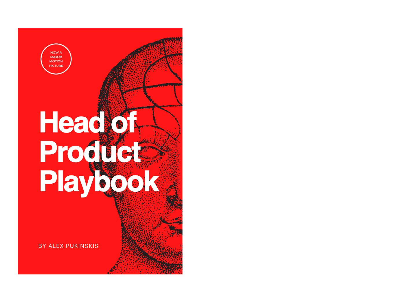 Draft cover of the 'Head of Product Playbook'